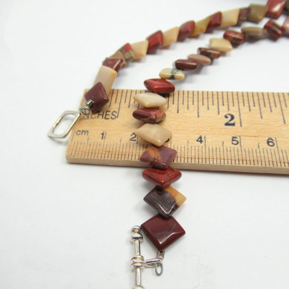 Mookite Jasper diamond necklace - Picture 7 of 9